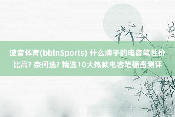 波音体育(bbinSports) 什么牌子的电容笔性价比高? 奈何选? 精选10大热款电容笔确凿测评