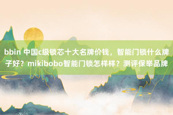 bbin 中国c级锁芯十大名牌价钱，智能门锁什么牌子好？mikibobo智能门锁怎样样？测评保举品牌